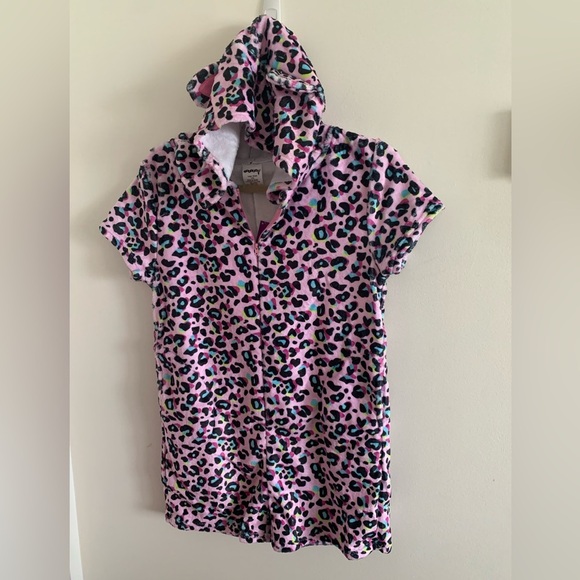 Kids Cozy Pink Leopard Romper/Pajamas Sizes Available: S/M/L - Picture 3 of 12